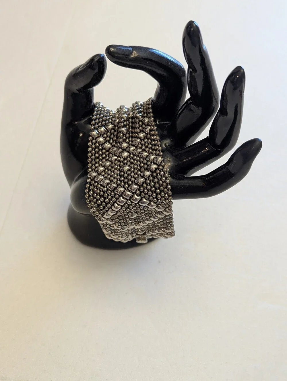 Silver-Tone Beaded Statement Bracelet - Women's Jewelry